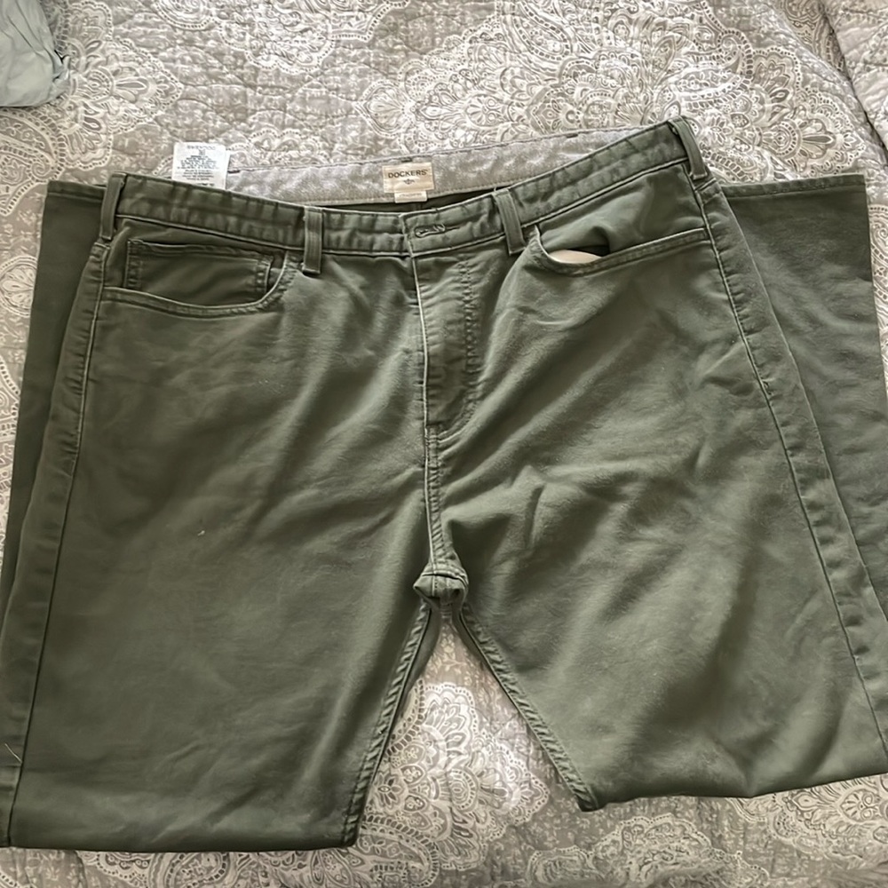 Dockers Men's Straight Jeans - Olive Green